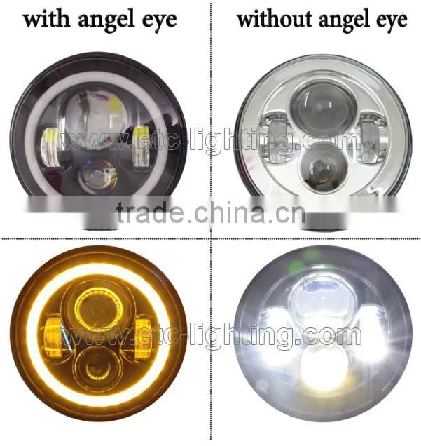 7" round led sealed beam replacement of jeep led headlight for harley