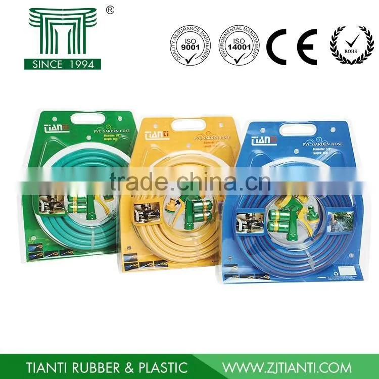 Best Factory PVC Garden Hose 1/2 or 5/8 inch with Spray Gun