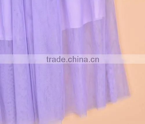 Summer Women's Net Yarn Casual Long Skirt Candy Color Solid Maxi Skirt