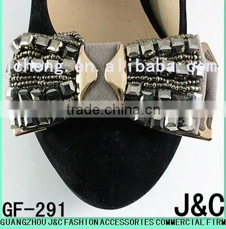 2015 the most fashionable rhinestone stone shoe bow