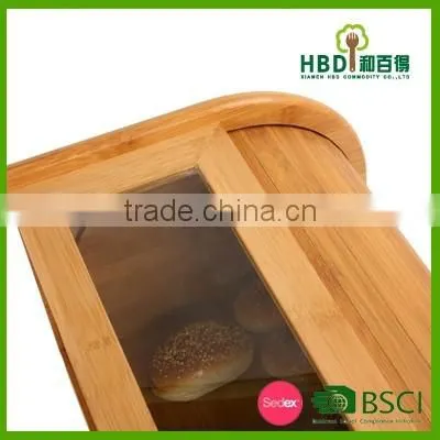 Factory price for different sizes cheap and modern kitchen bamboo bread bin