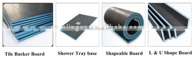 Wet room high density foam constrcution board