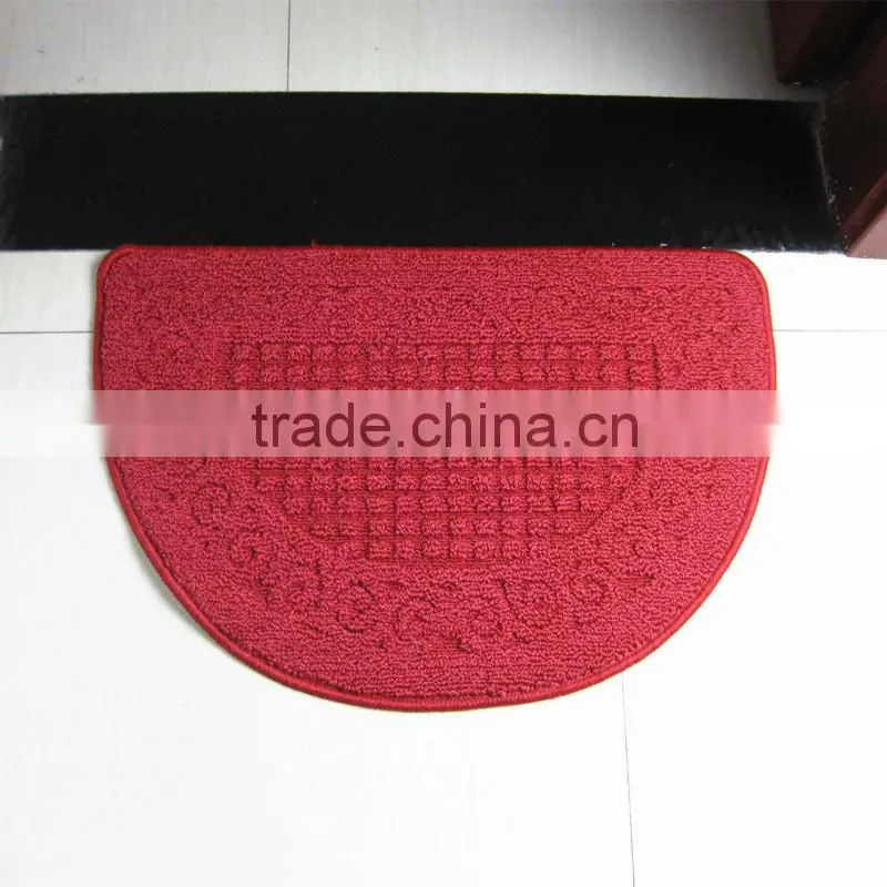 polypropylene rugs semi circle anti-slip rugs bathroom mats