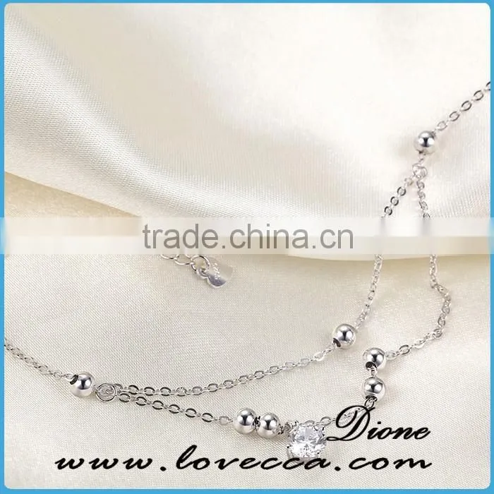 china wholesale 925 sterling silver bracelet women love heart silver chain