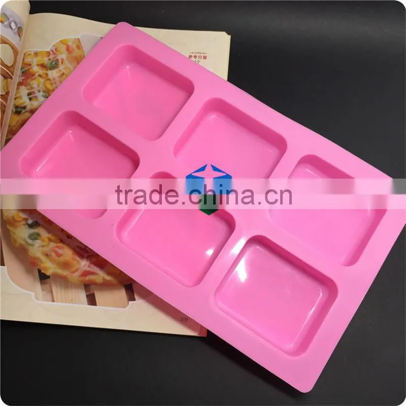 CTBED197 Special Desserts Homemade Soaps 6-Cavity Silicone Petite Loaf Muffin Brownie Cornbread Mould