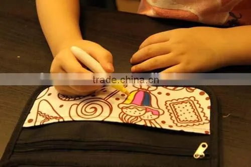 Hot Sale DIY Cheap Promotional Cosmentic Bag, Kids Drawing Bag