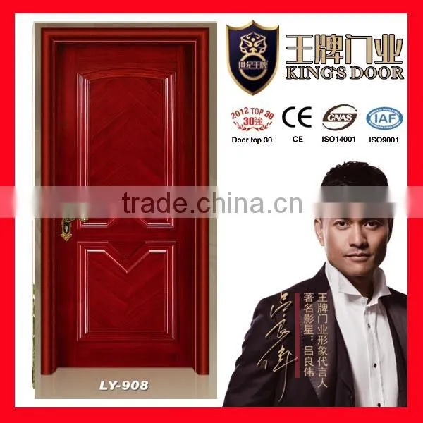 High quality solid wooden venner painting door for project