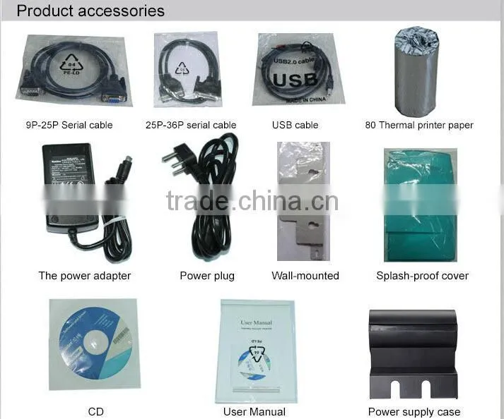 2 inch Portable thermal Printer , Bluetooth POS tablet printer P100