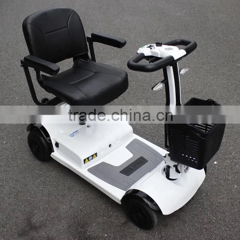Cheaper price 4 wheels travel electric mobility scooter foldable easy carrying knee walker