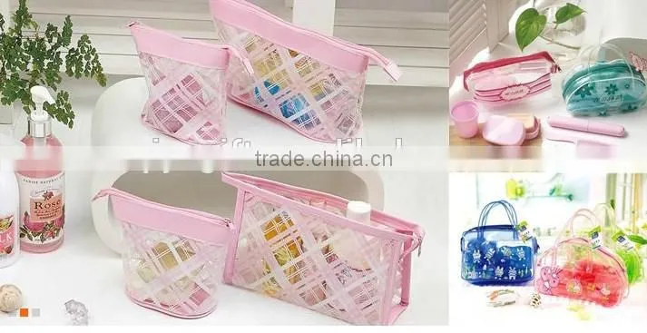 transparent heavy duty mini promotion pvc cosmetic bag