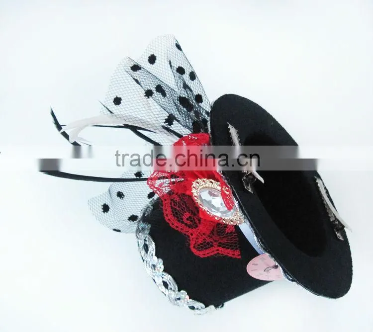 MYLOVE 9cm mini fascinator hat clock hat party MLGM035