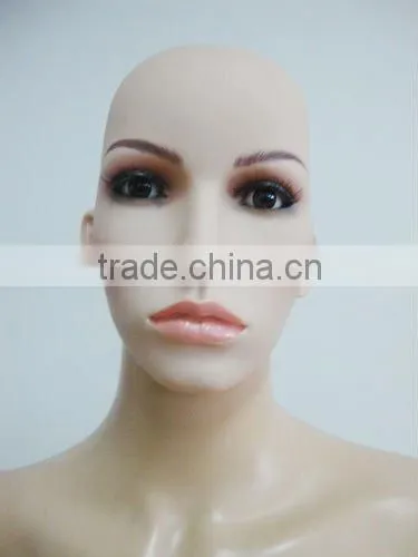 Plastic Female Head Mannequin