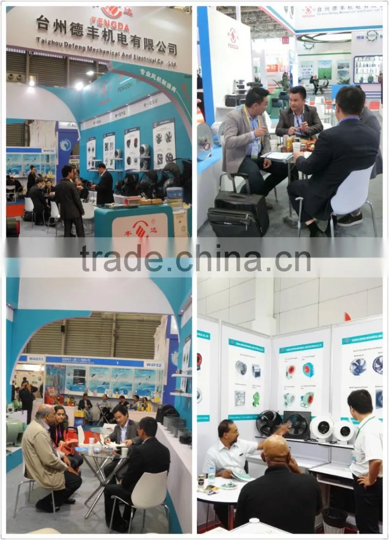 AC plastic mixed flow inline duct fan