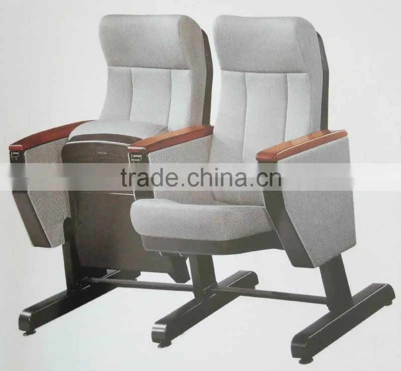 Plastic theater chair writing pad /Comfortable Cinema Chair, Auditorium Chair YA-313