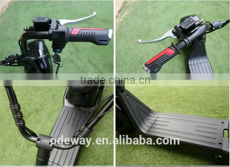 2016 fashion Harley Electric citycoco With Big Motorcycle Wheel