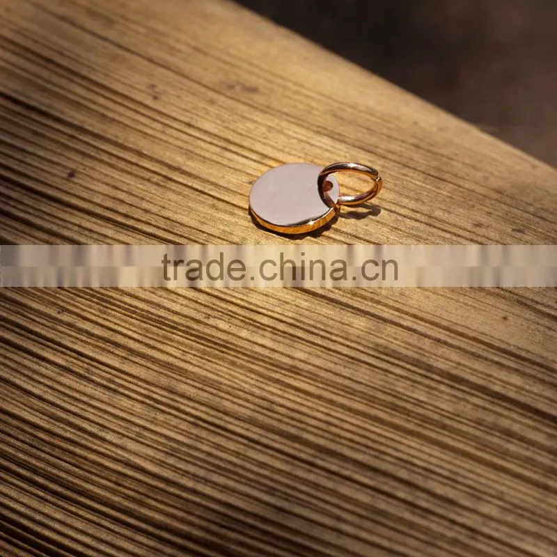 Competitive Advantage Custom Stainless Steel Blank Round Pendant
