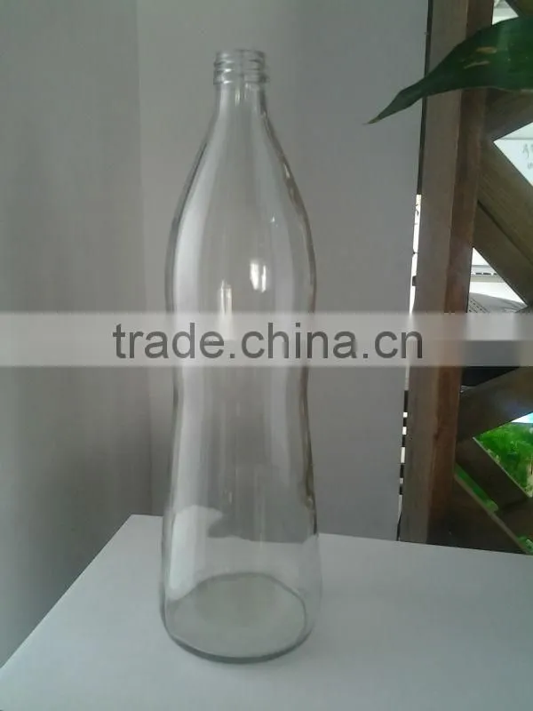 1000ml big mineral water glass bottle