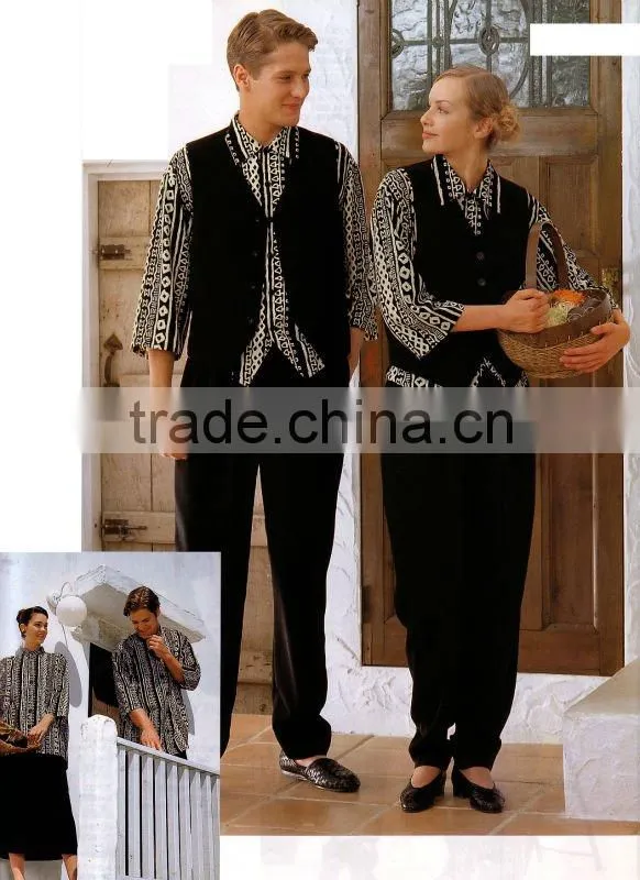 Customer-made classical restaurant waiter uniform