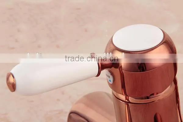 antique brass gold-plated bathroom shower set, china supplier rose colour shower set
