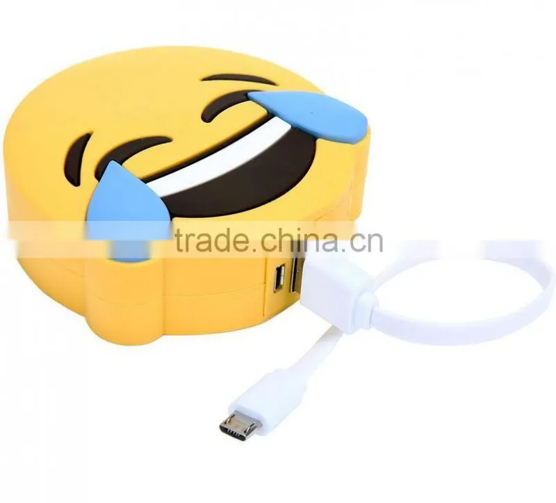 Best products for christmas sales power bank 2600mah gift emoji power banks