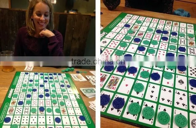 Sequence Game Adults and Children strategy Board Game Cards