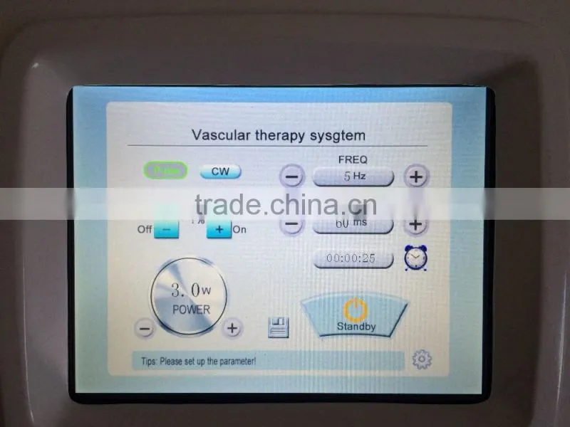 Adjustable 1mm ,2mm ,3mm diameter 980nm Diode Laser Blood Vascular Removal And Spider Vein Treatment Machine