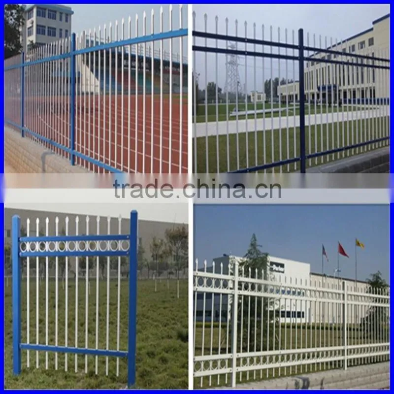Galvanized wrough iron fence in dustrial
