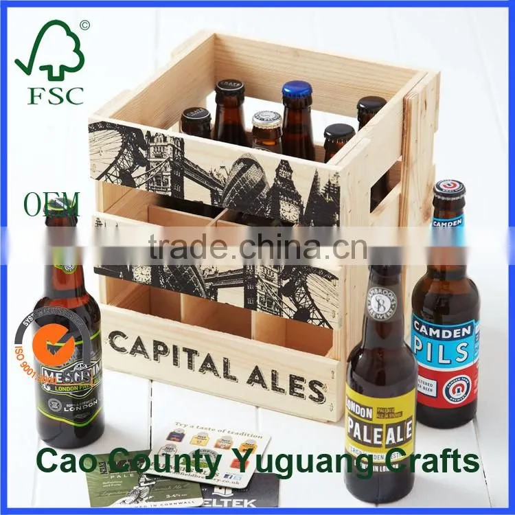 cheap wooden wine crate / cheap wooden crate