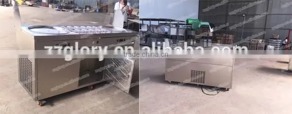 Fruit Flavor Ice Cream Roll from Thailand Fried Ice Cream Machine