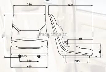 Truck Driver Seat for Agricultural and Garden Machine