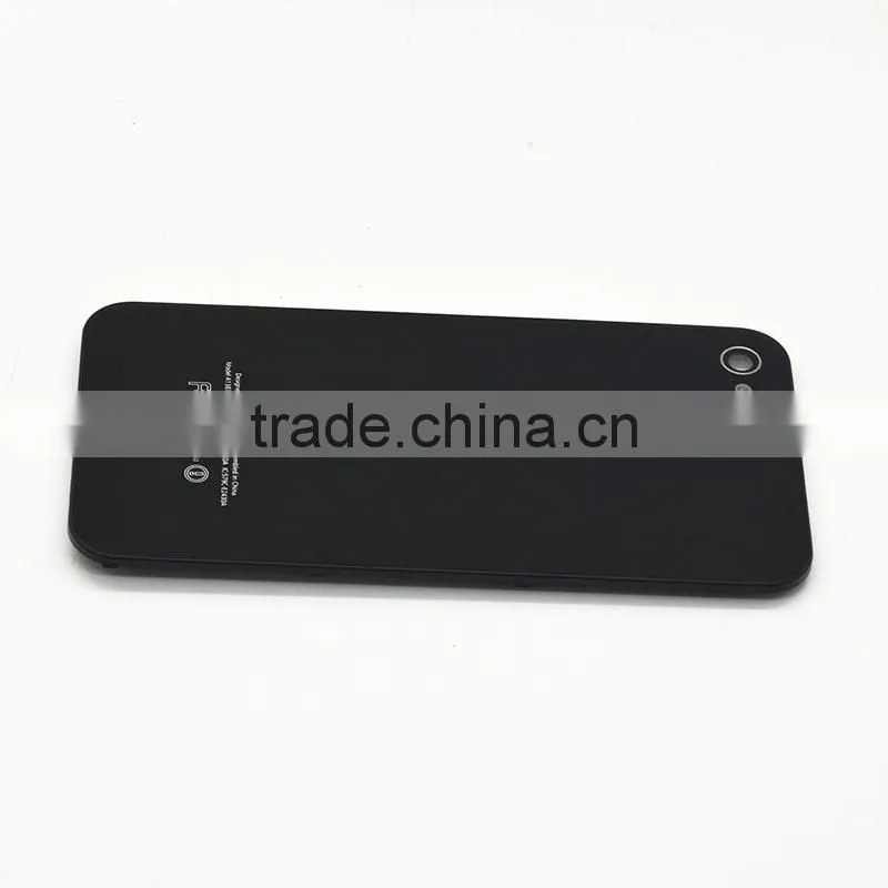 Tempered glass Back cover for iphone 4s replacement back cover housing White
