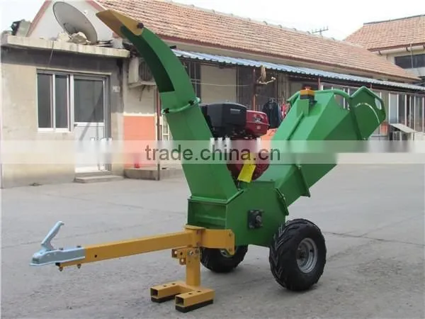 Factory supply 15hp gasoline engine wood chipper with electric start