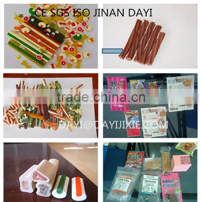 Dog Food Making Machine Dog Chewing Gum Fish Feed Machine with high capacity different colors Jinan Dayi Machinery