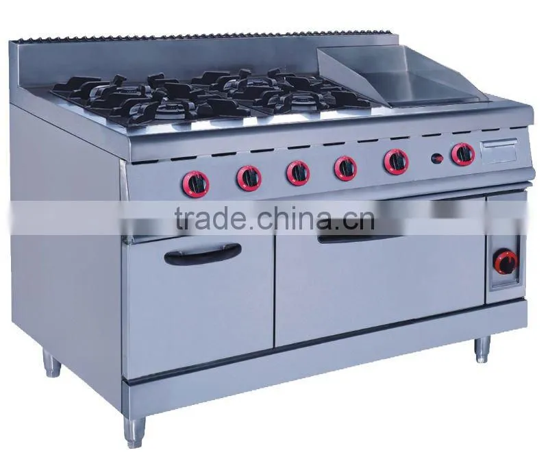 Cooking Range: Gas Stove with 4-Burners