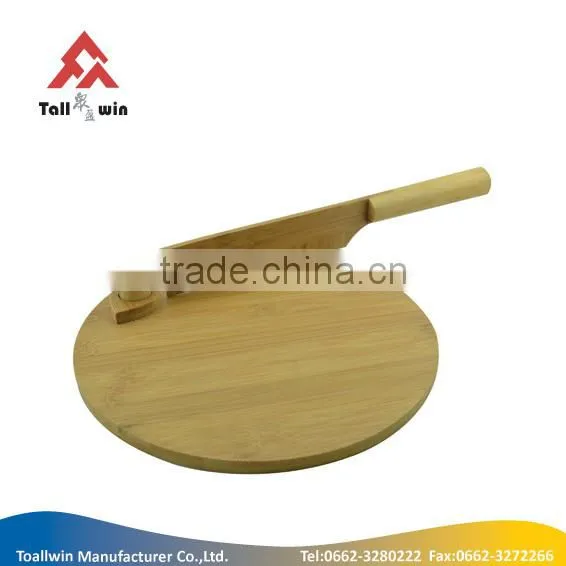 high quality bamboo bread knife with bread board set