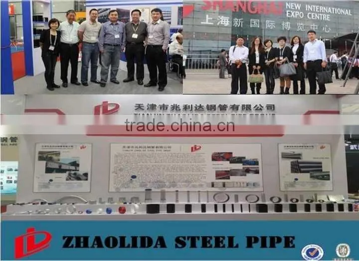 Q235 Q345 ASTM A53 , length 6-12m ERW black welded steel pipe