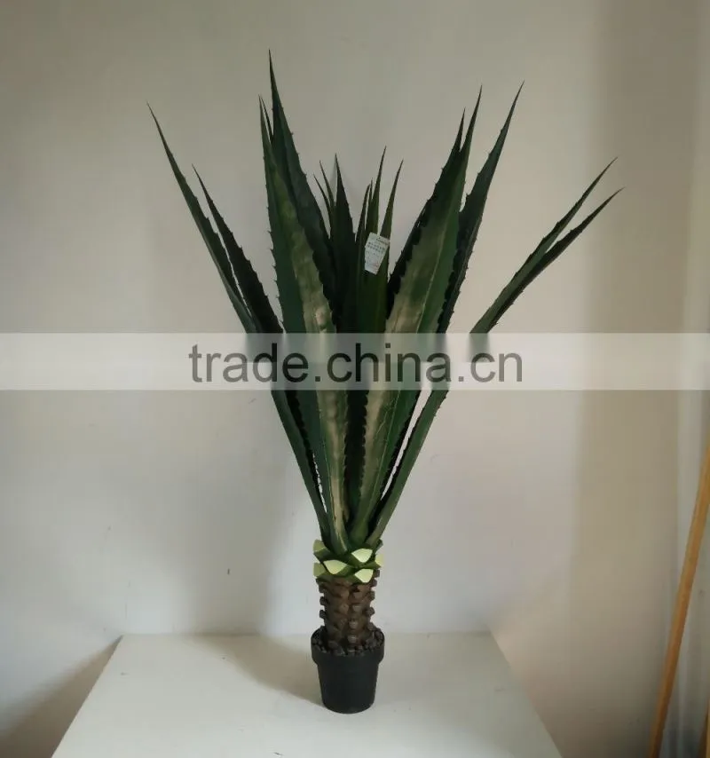 high quality artificial maguey bonsai potted plant