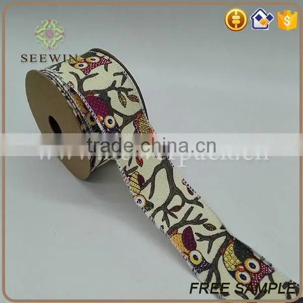 custom printed ribbon of various patterns