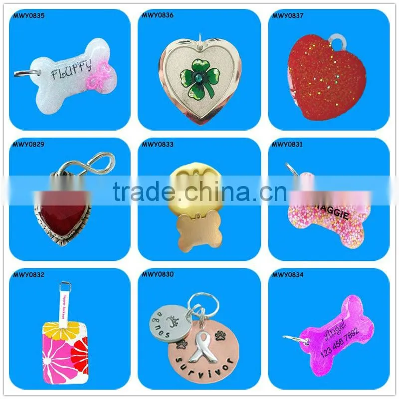 Heart shape polyresin Wholesale Dog Tags