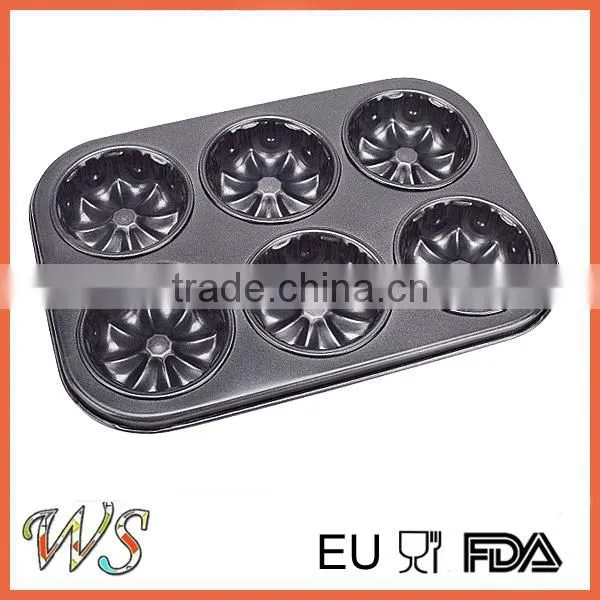6 Cups Non-stick Mould for Cake in Steel