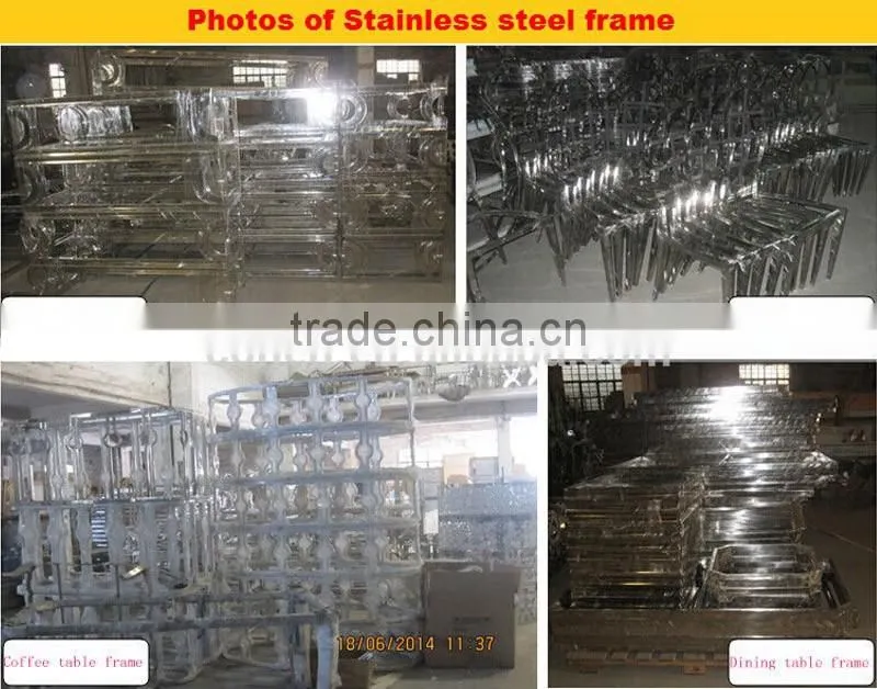 competitive price round shape design stainless steel side corner living room table