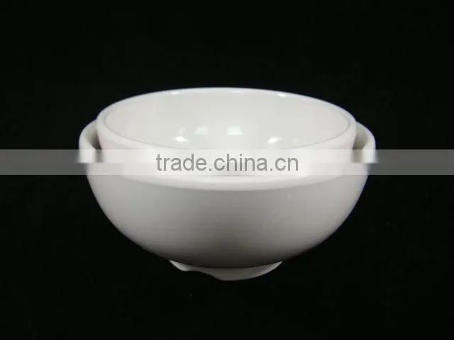 hotel white round melamine soup bowl