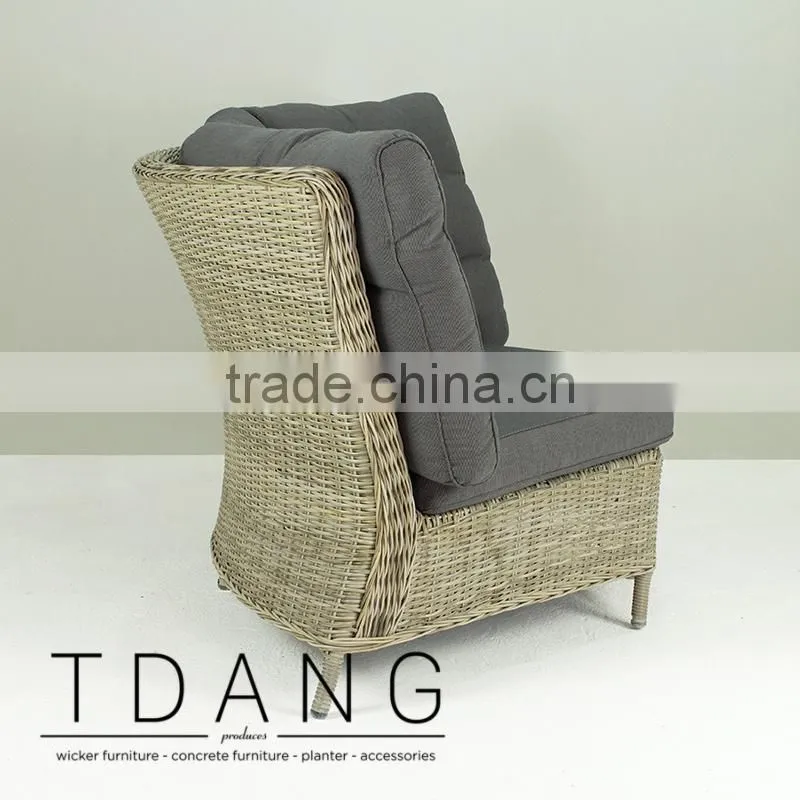 Hanna Wicker Sofa Corner- Modern Outdoor Wicker Furniture - Rattan Corner Sofa Sets