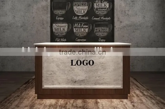 Classical reception desk modern shop counter design mobile shop counter(BG11-M103)