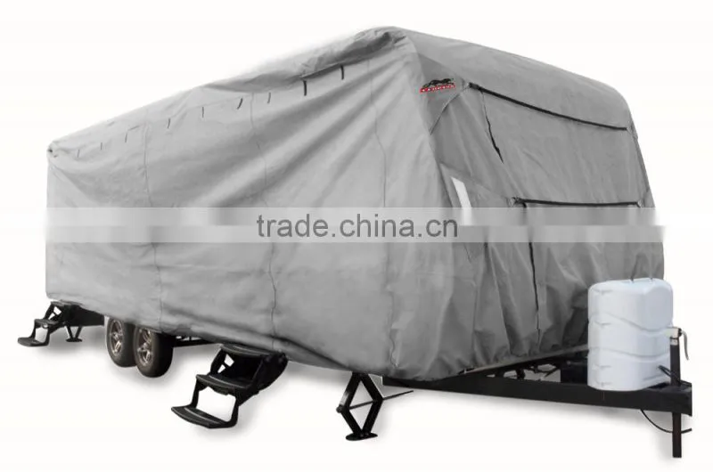 Waterproof 3 Layers Nonwoven Fabric Travel Trailer Caravan Motorhome RV Cover