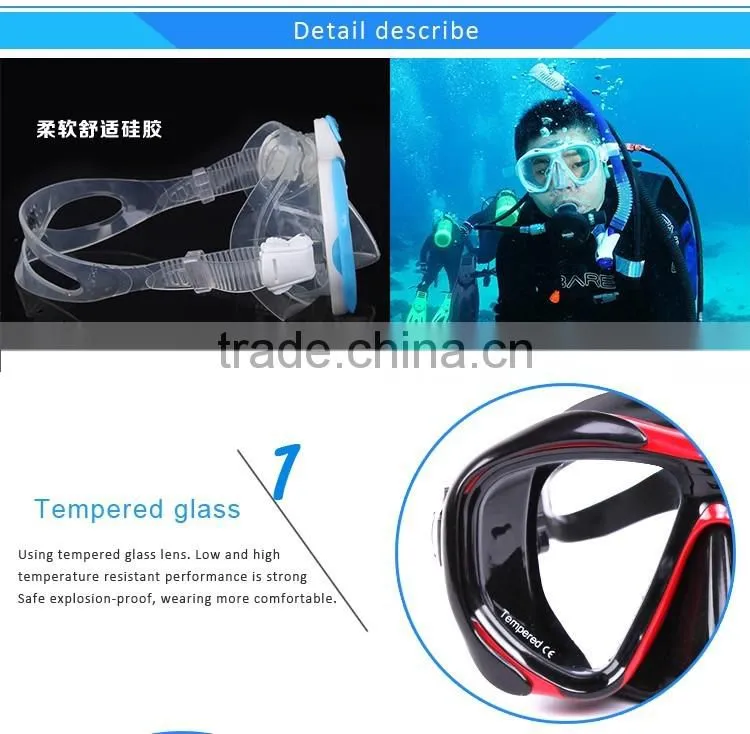 Hot custom Lunettes ,Whale Diving Mask/face plates(MK-2600)