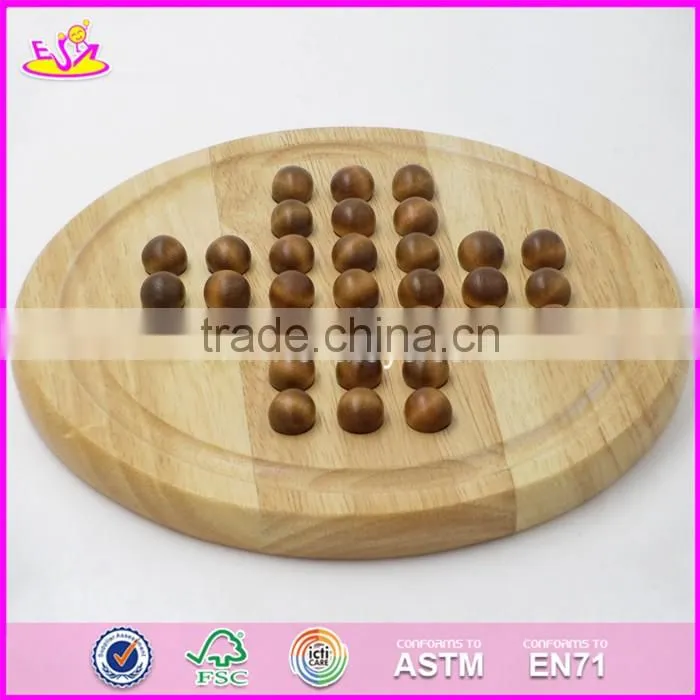 2017 New design children educational wooden chess checkers set W11A051