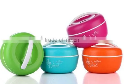 apple typed plastic lunch box for kids