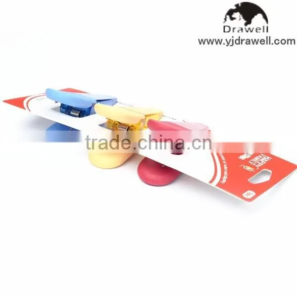 MC-8568 3 PC Colorful Refrigerator Magnet Clips with Comfort Grip Handle