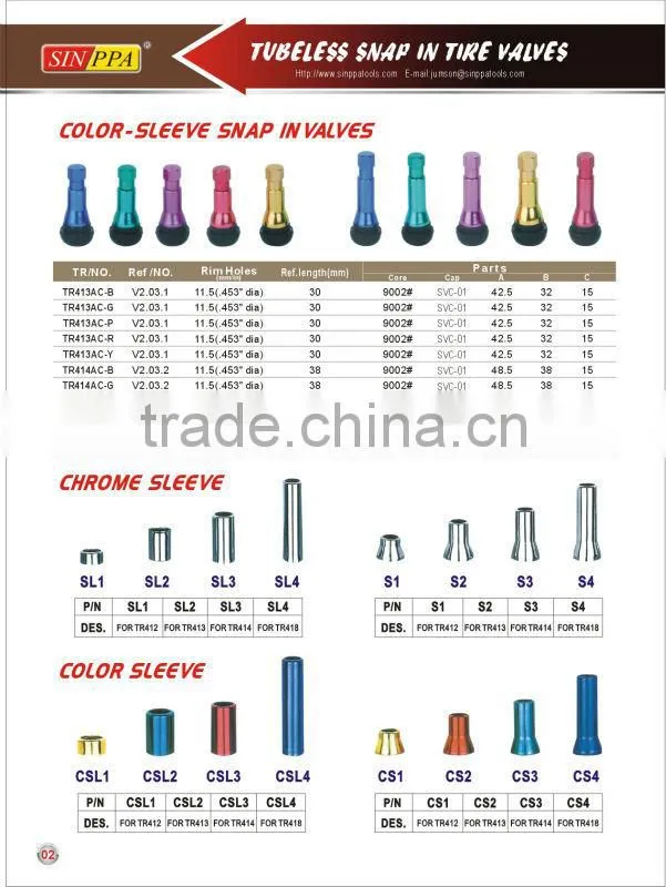 snap-in Tubeless Tire Valve TR423